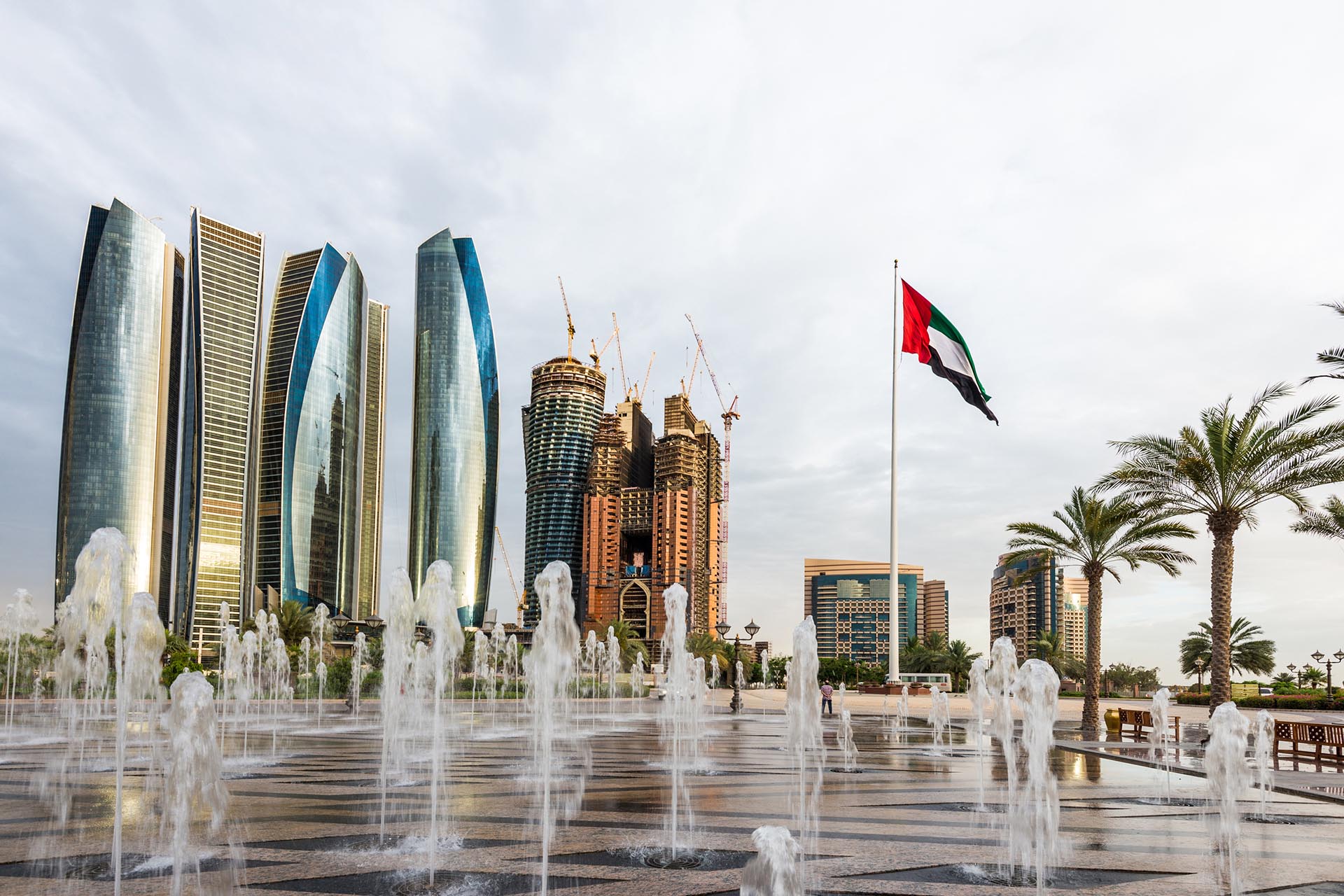 Flag in Abu Dhabi symbolizes UAE citizenship
